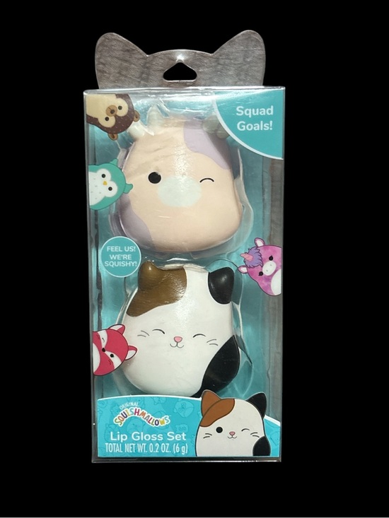 Squishmallows Other - Squishmallows Cat Lip Gloss Set - Cream, White & Black